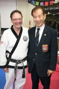 Mr. Oster with Grand Master Shin
