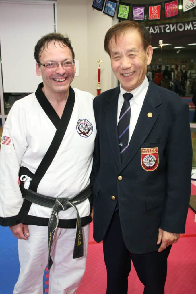 Mr. Oster with Grand Master Shin